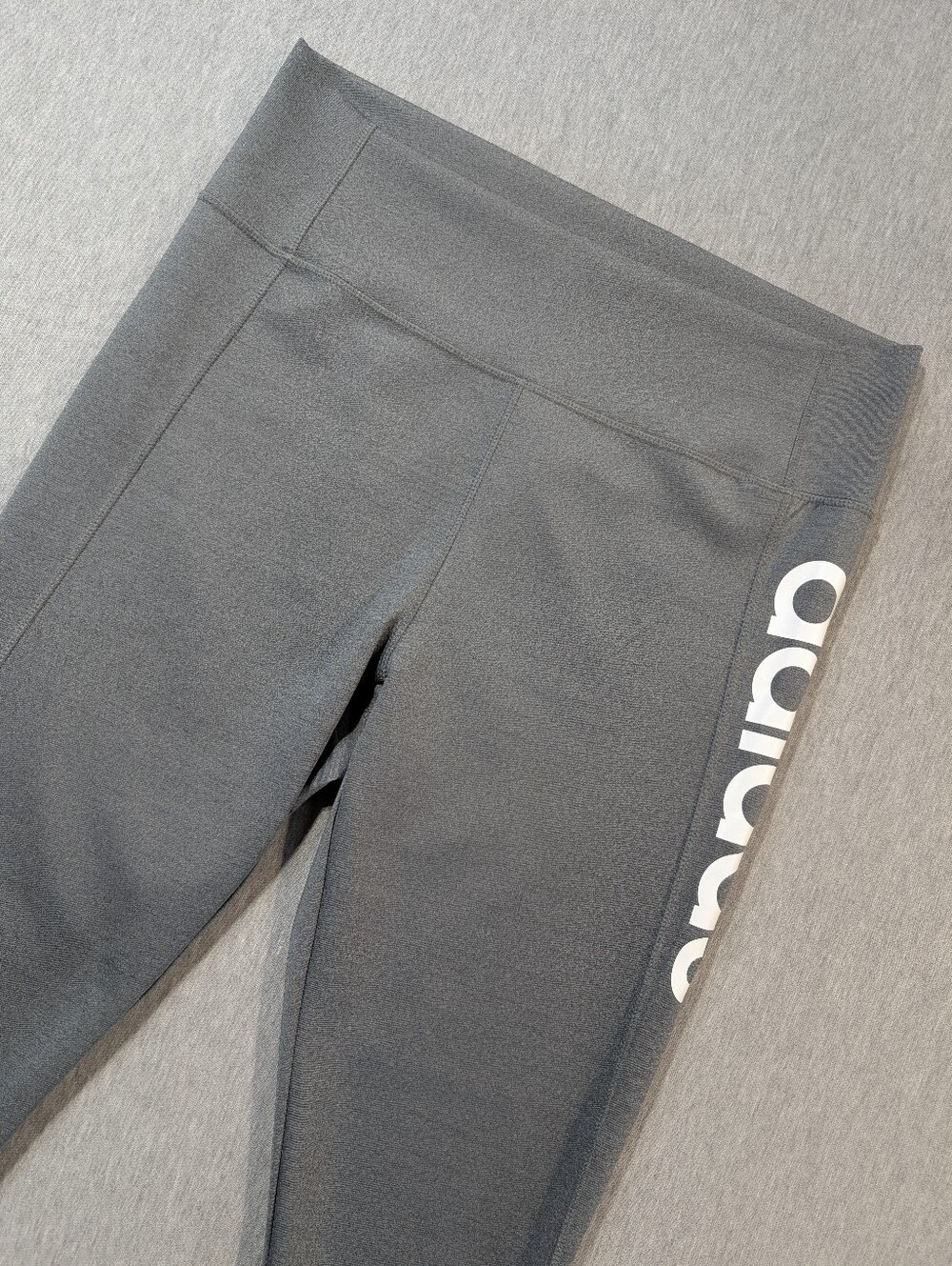 Adidas High Rise Design To Move Leggings Women's XL Grey White Black Climalite